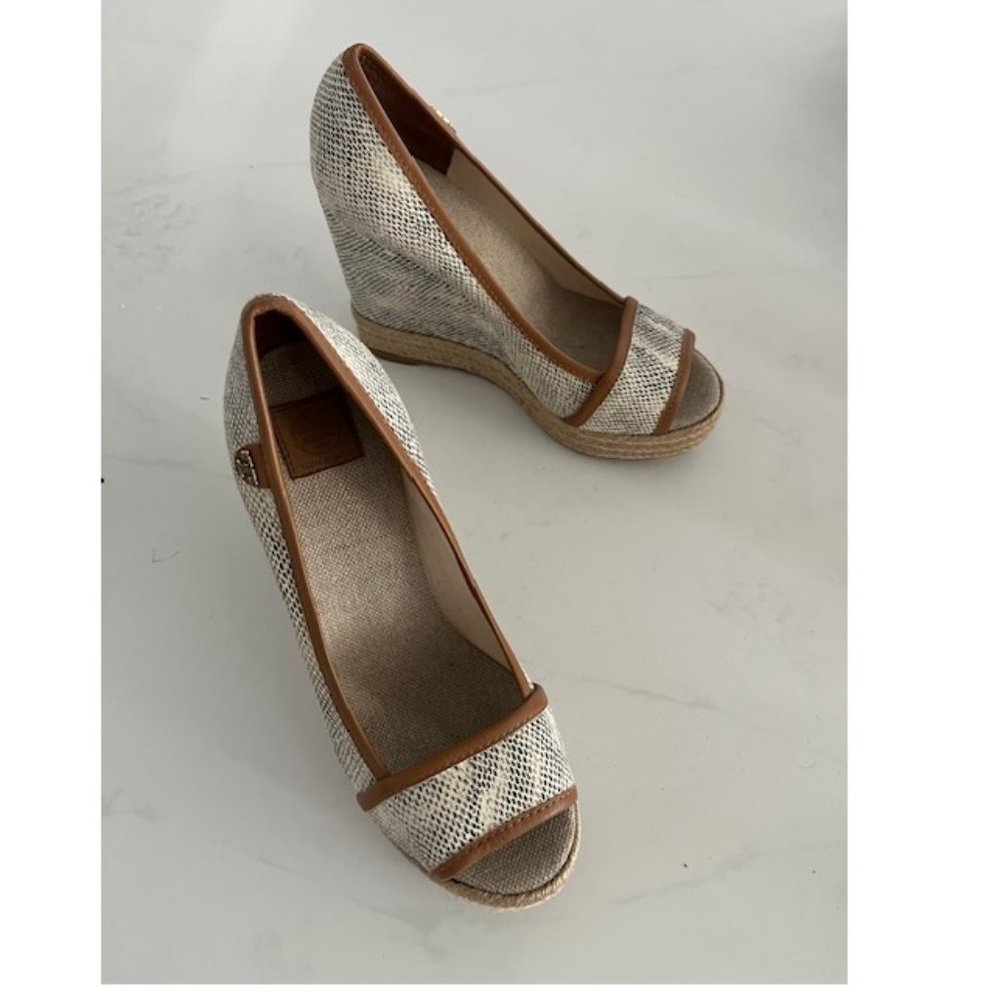 Tory Burch Sally Snake Print Wedge - image 1